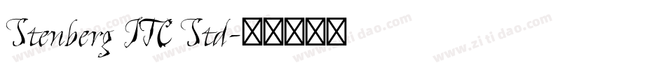 Stenberg ITC Std字体转换